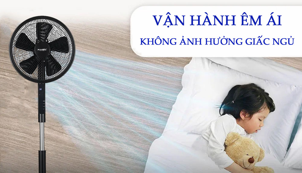 Quạt Đứng Magic A-251 không gây ảnh hưởng đến giấc ngủ