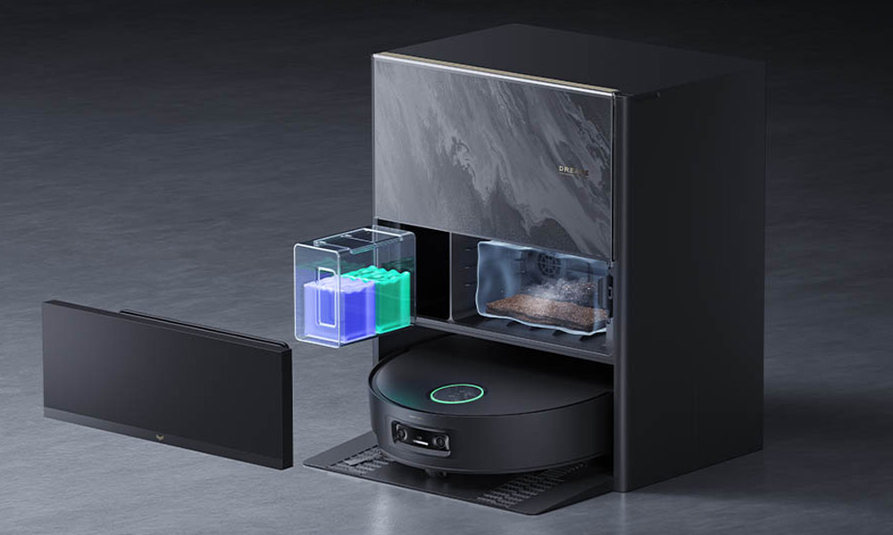 Ngăn chứa dung dịch kép của Robot Hút Bụi Dreame Aqua 10 Pro Track 