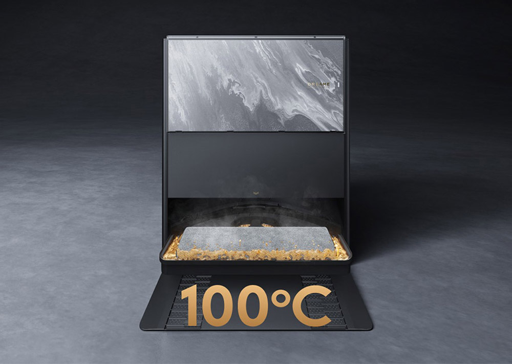 Robot Hút Bụi Dreame Aqua 10 Pro Track giặt giẻ lau với nhiệt độ 100°C