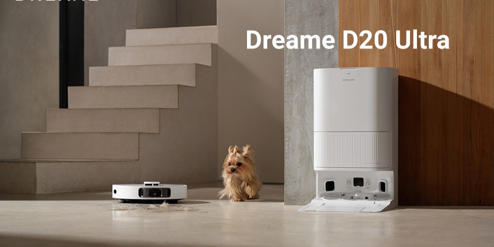 Robot Hút Bụi Lau Nhà Dreame D20 Ultra nhỏ gọn, gam màu trang nhã