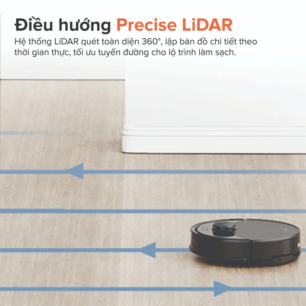 Robot Hút Bụi Lau Nhà Roborock Q10 PF Plus thiết lập bản đồ không gian nhanh chóng