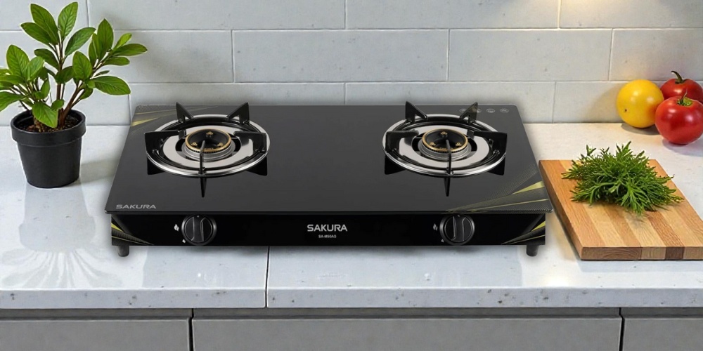 Sakura SA-M50AG có 2 vùng nấu tiện lợi, cho phép bạn nấu song song 2 món ăn