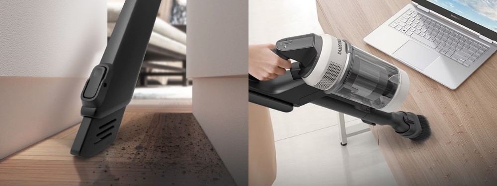 Samsung VS80F28DBP/SV có nhiều loại đầu hút chuyên dụng