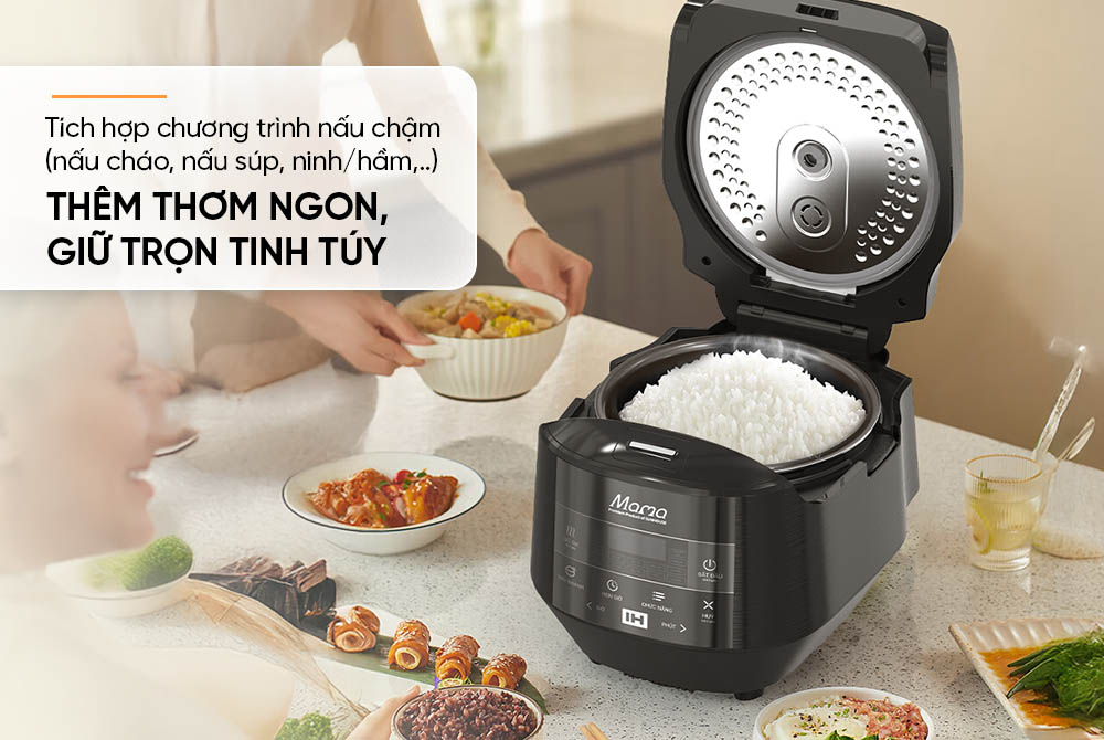 Sunhouse Mama SHD8858 tích hợp chương trình nấu chậm