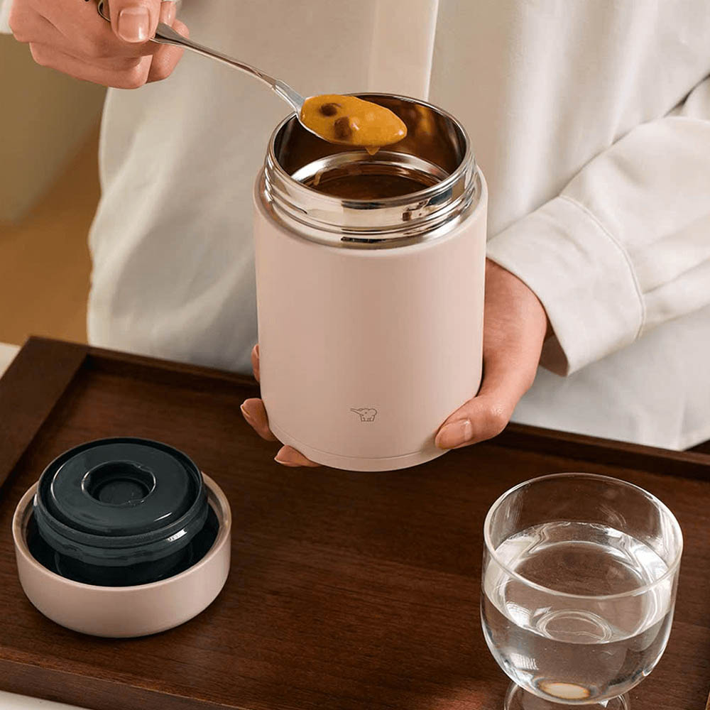 Hộp Đựng Thức Ăn Zojirushi SW-KA75H-PM có thiết kế miệng rộng