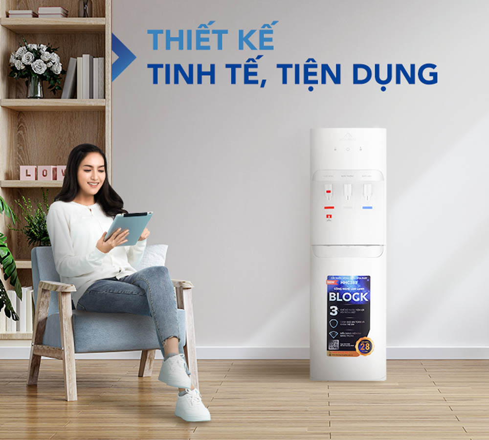 Cây Nước Nóng Lạnh Hút Bình Hòa Phát HHC383