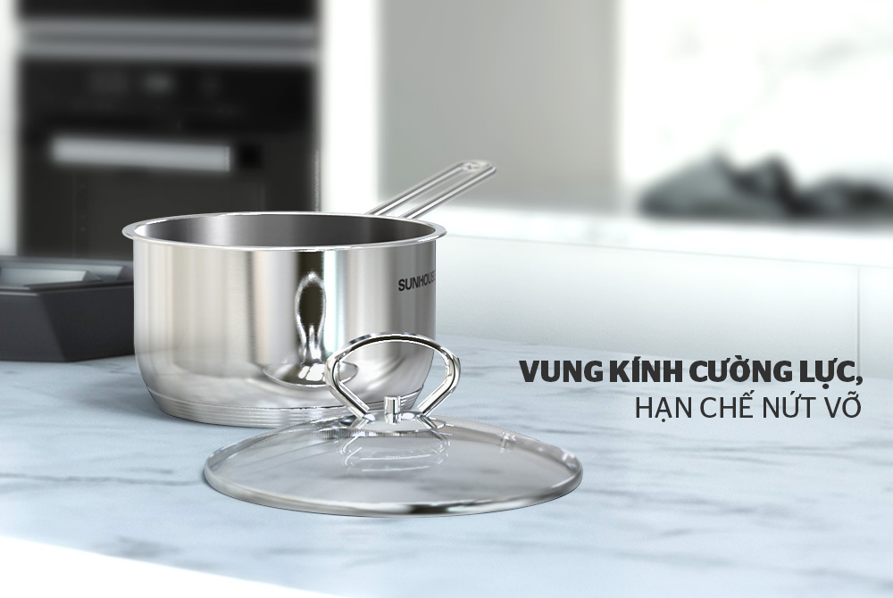 Vung inox giữ nhiệt tốt, giúp món ăn được ủ nóng lâu hơn