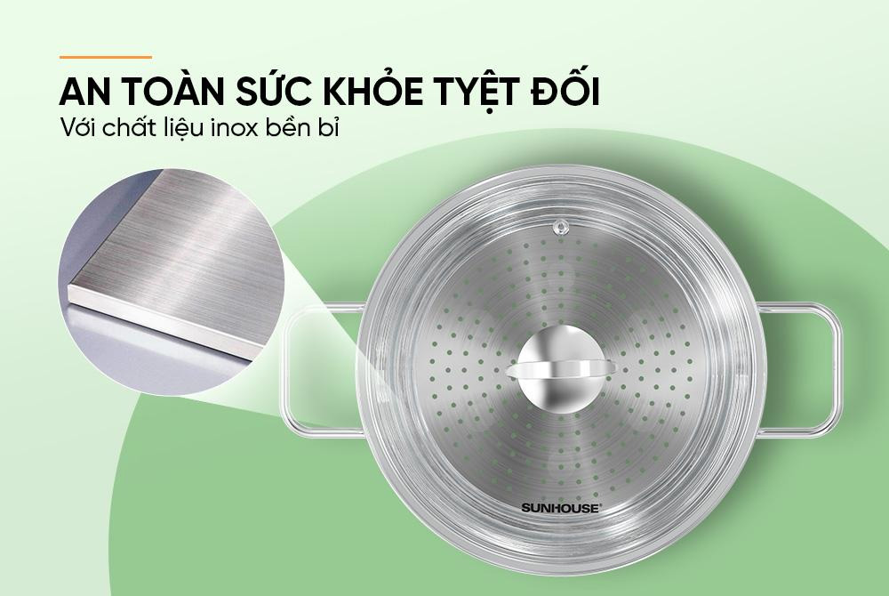 Xửng Đa Năng Sunhouse Eco SHG105-24 có độ bền cao