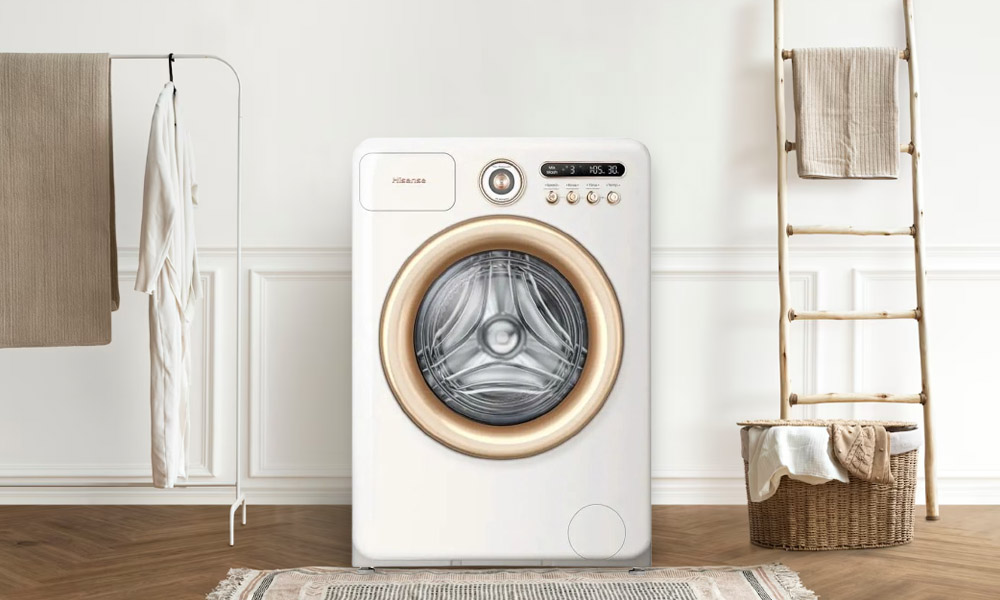 Vẻ ngoài ấn tượng của Máy Giặt Hisense Inverter 10.5 Kg WF105R5