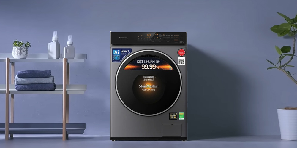 Thiết kế sang trọng của Máy Giặt Panasonic Inverter 10.5 Kg NA-V105FC1LV