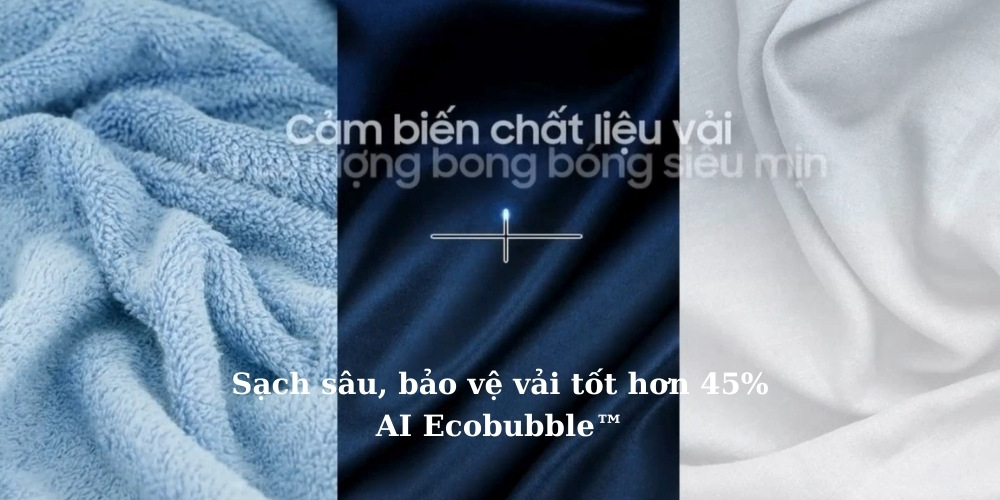 Máy Giặt Samsung WW10DG6U34LBSV có công nghệ bong bóng siêu mịn AI Ecobubble™