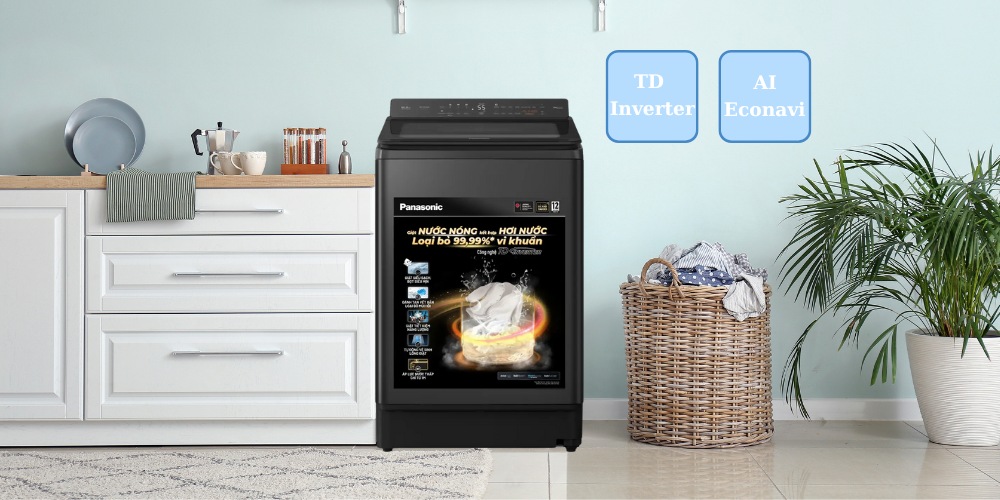Panasonic NA-FD165V3BV tiết kiệm điện và nước nhờ công nghệ TD Inverter và AI Econavi