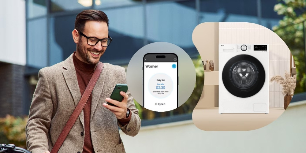 Điều khiển máy giặt LG FX1410N5W qua ứng dụng LG ThinQ