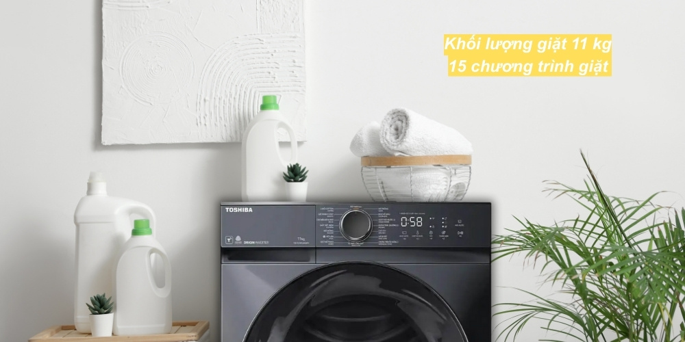 Khối lượng giặt 11 kg, TW-T21B120UWV(MG) phù hợp gia đình trên 7 người
