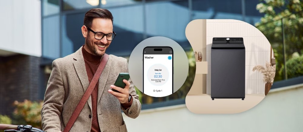 LG ThinQ điều khiển máy giặt LG T2315DX5G từ xa