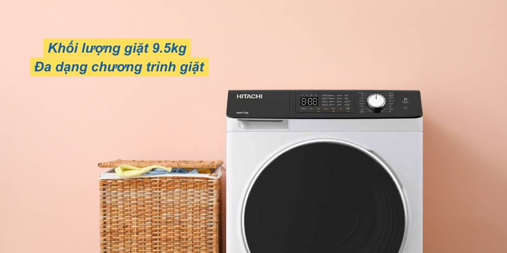Máy Giặt Hitachi BD-954HVOW 9.5kg, đa dạng chương trình giặt