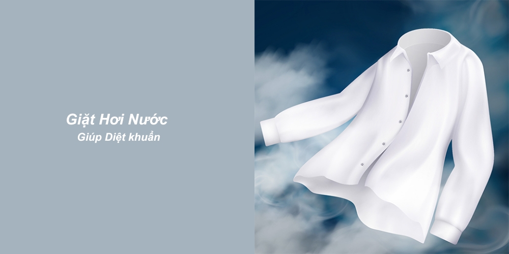 Máy Giặt Hitachi BD-954HVOW giúp diệt khuẩn bám trên quần áo