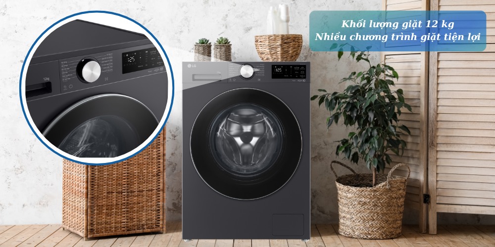 Máy giặt LG FX1412N5G phục vụ tốt nhu cầu giặt giũ