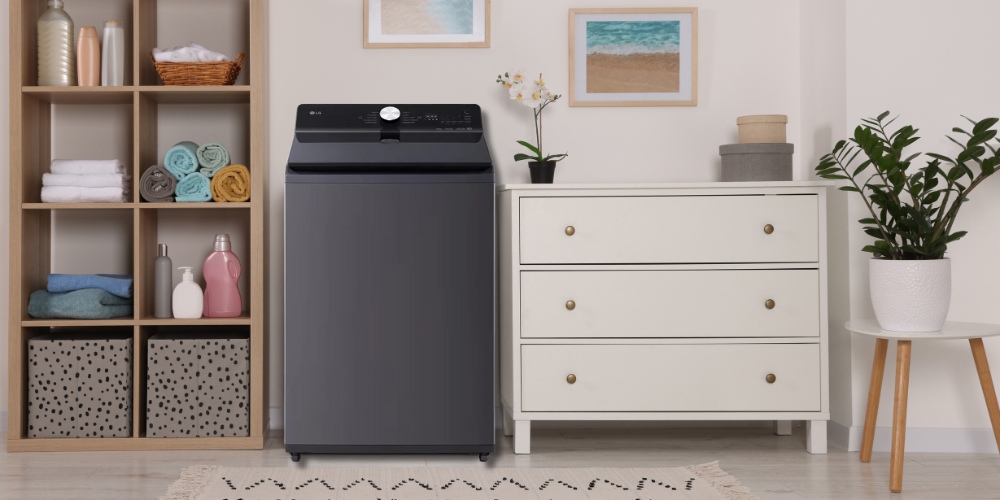 Máy Giặt LG Inverter 19 Kg T2519SX5G cửa trên, màu đen tinh tế