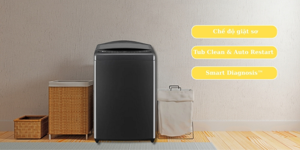 Máy Giặt LG T2515VBTB có nhiều tính năng tiện lợi cho người sử dụng