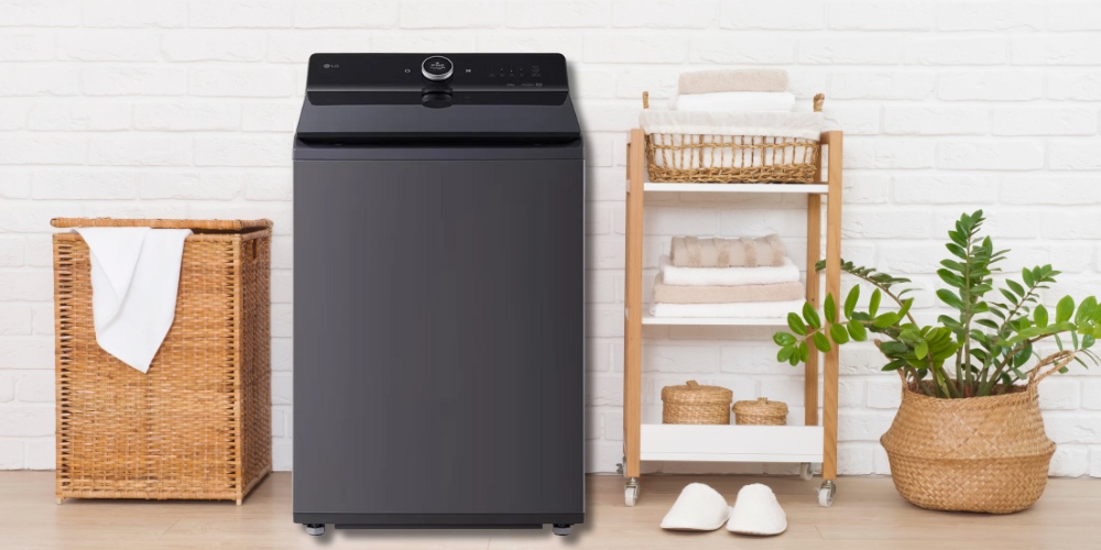 Máy Giặt LG T2522AX7G cửa trên với gam màu đen sang trọng