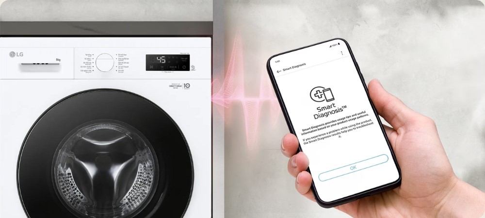 Tính năng Smart Diagnosis trên LG FB1209S5W