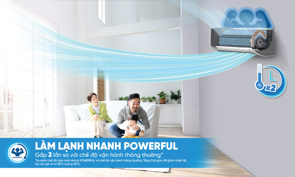 Chức năng Powerful làm lạnh nhanh