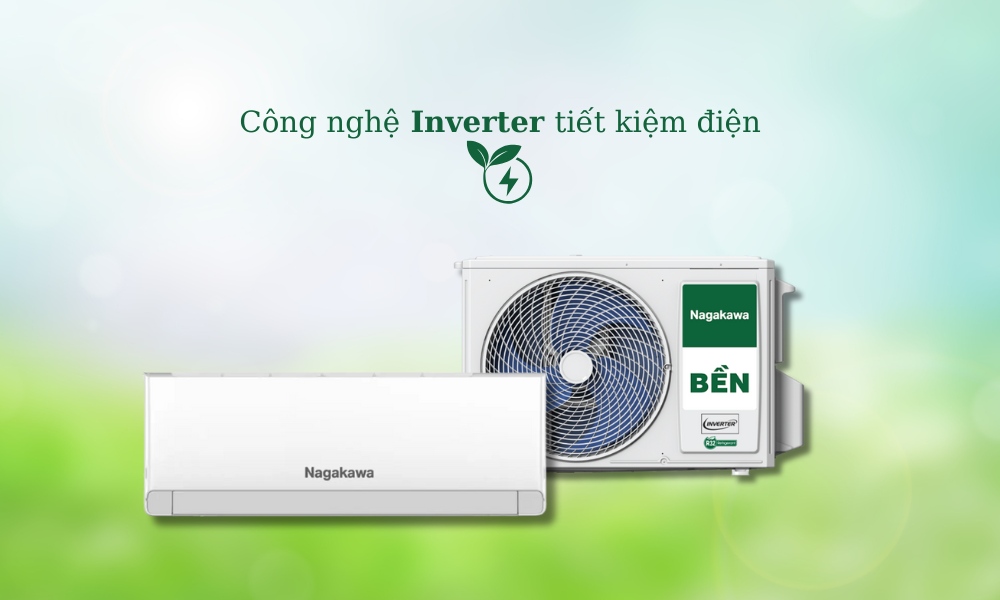 Công nghệ Inverter tiết kiệm điện trên Máy Lạnh Nagakawa NIS-C09R2U51