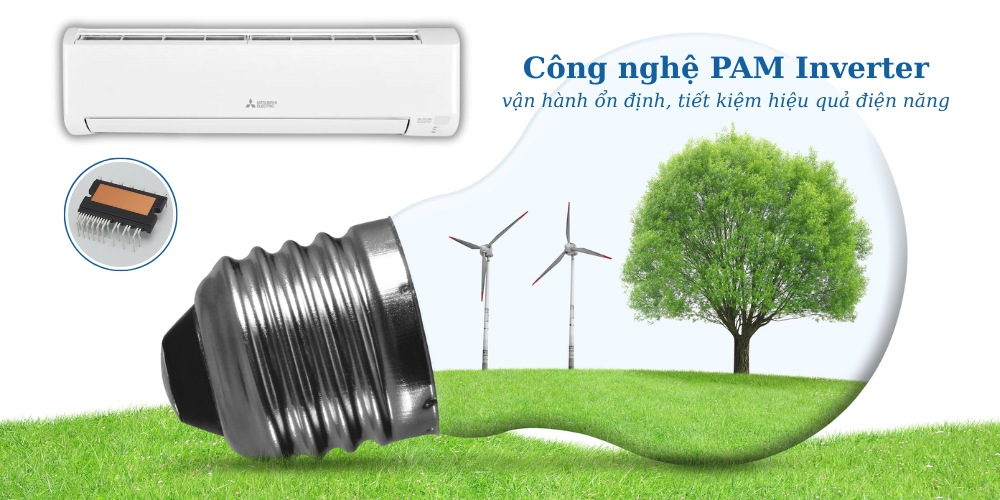 Công nghệ PAM Inverter trên máy lạnh MSY/MUY-JY60VF