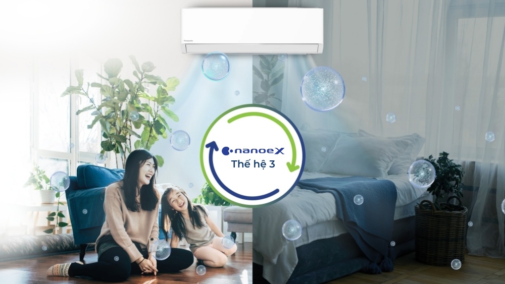 Công nghệ nanoeX thế hệ 3 tinh lọc không khí hiệu quả