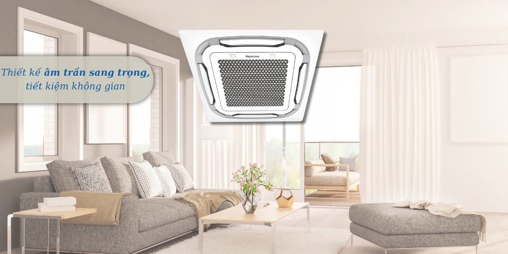 Máy Lạnh Âm Trần Nagakawa NIT-C28R2U35 sở hữu thiết kế tối giản