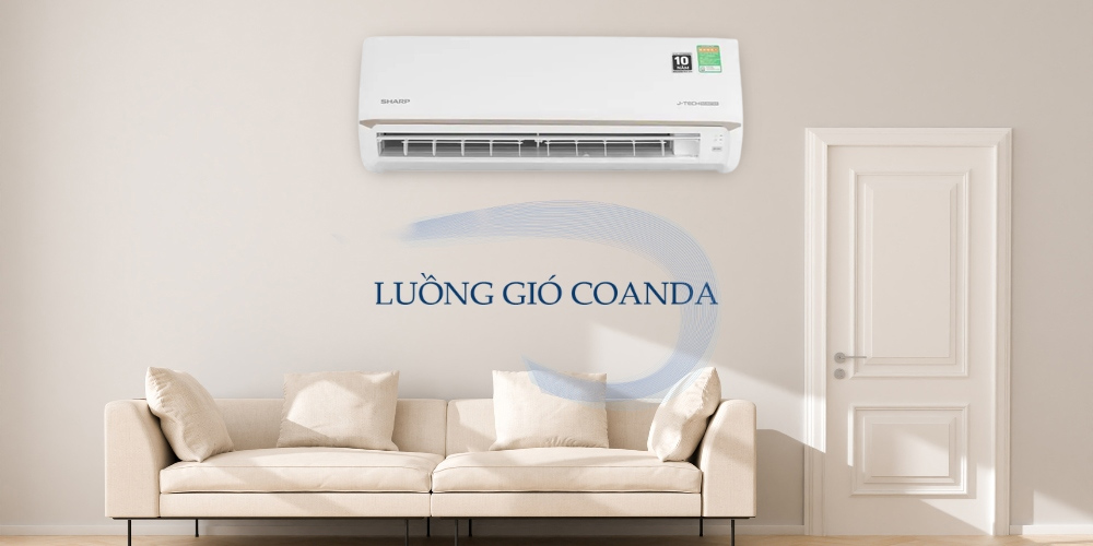 Cơ chế thổi gió của Máy Lạnh Sharp Inverter 1.5 Hp AH/AU-X13CEWC