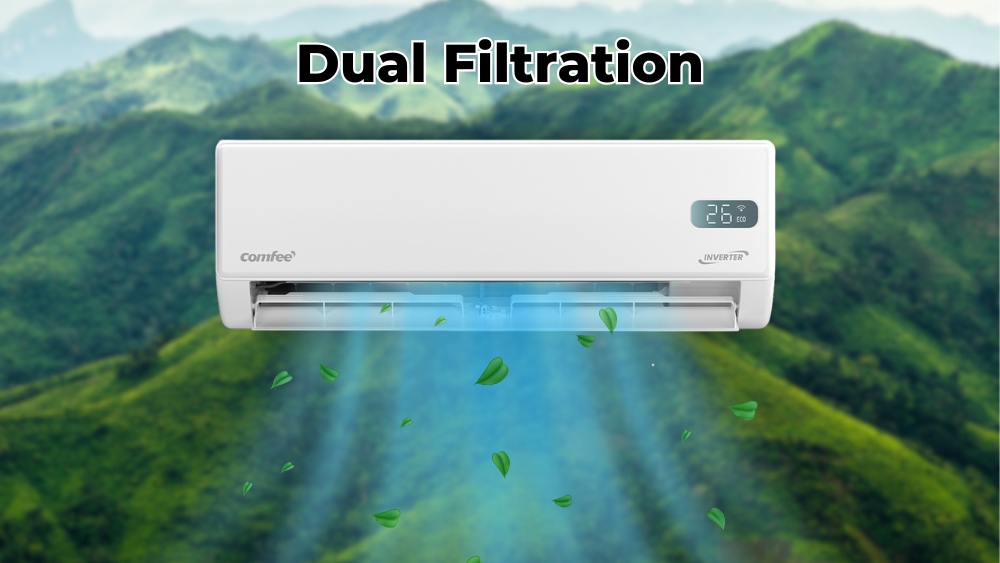 Bộ lọc kép Dual Filtration duy trì không khí trong lành