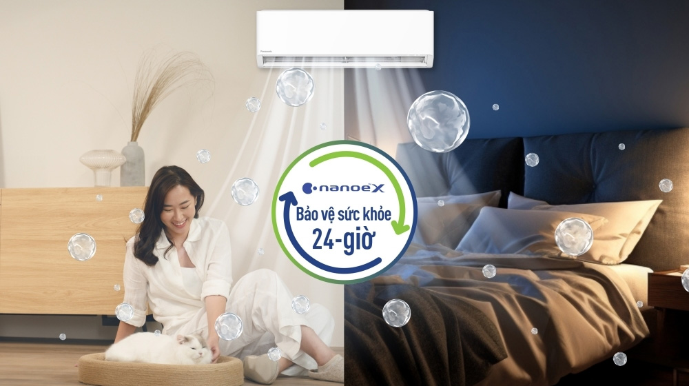 Công nghệ Nanoe-X tạo nên không gian phòng trong lành