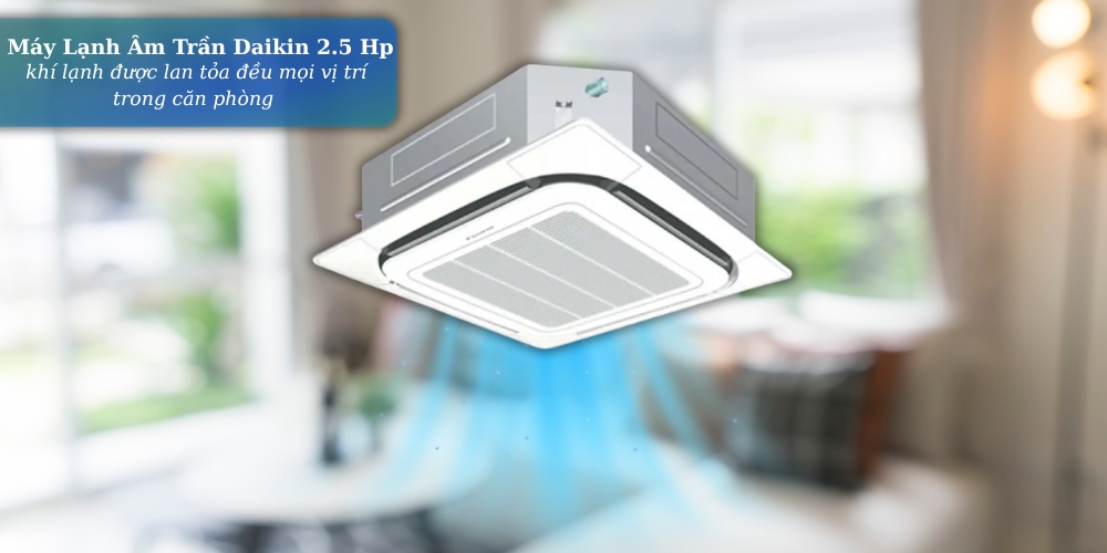 FCNQ21MV1 / RNQ21MV19 giúp khí lạnh được lan tỏa đều mọi vị trí trong căn phòng