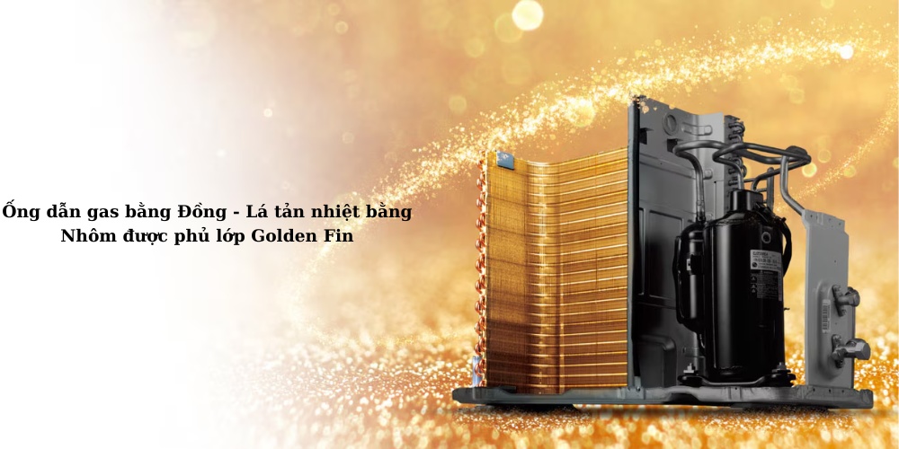 Lá tản nhiệt bằng nhôm được phủ lớp Golden Fin