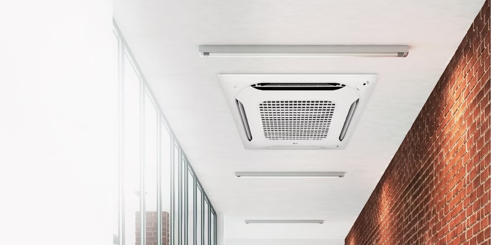 LG còn có dòng máy lạnh âm trần thổi gió 4 hướng