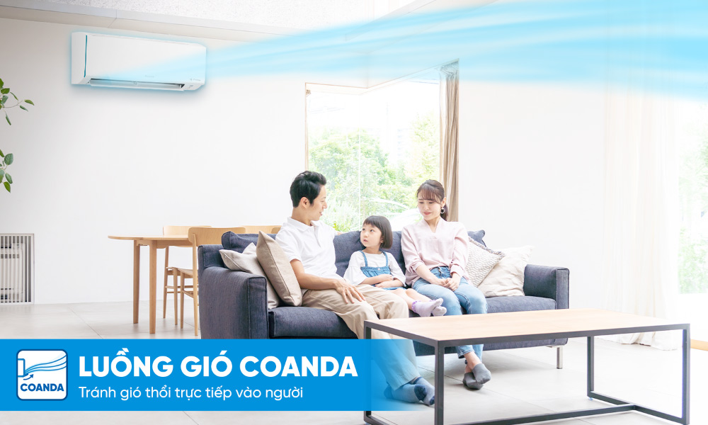 Luồng gió Coanda tạo nên sự thoải mái