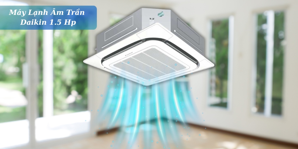 Máy Lạnh Âm Trần Daikin FCNQ13MV1 / RNQ13MV1 luồng khí lạnh được lan tỏa đều khắp không gian