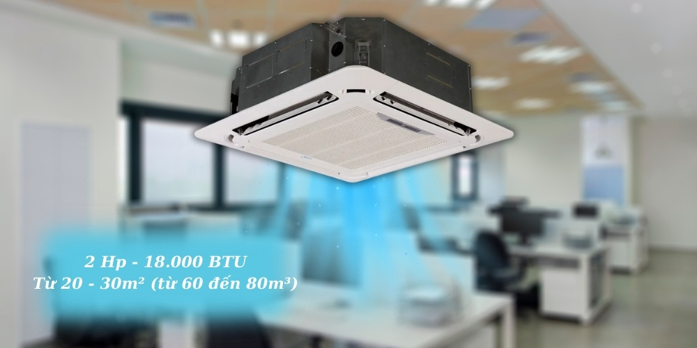 Máy Lạnh Âm Trần Midea 2.0 Hp MCD1-18CRN8 làm lạnh nhanh chóng