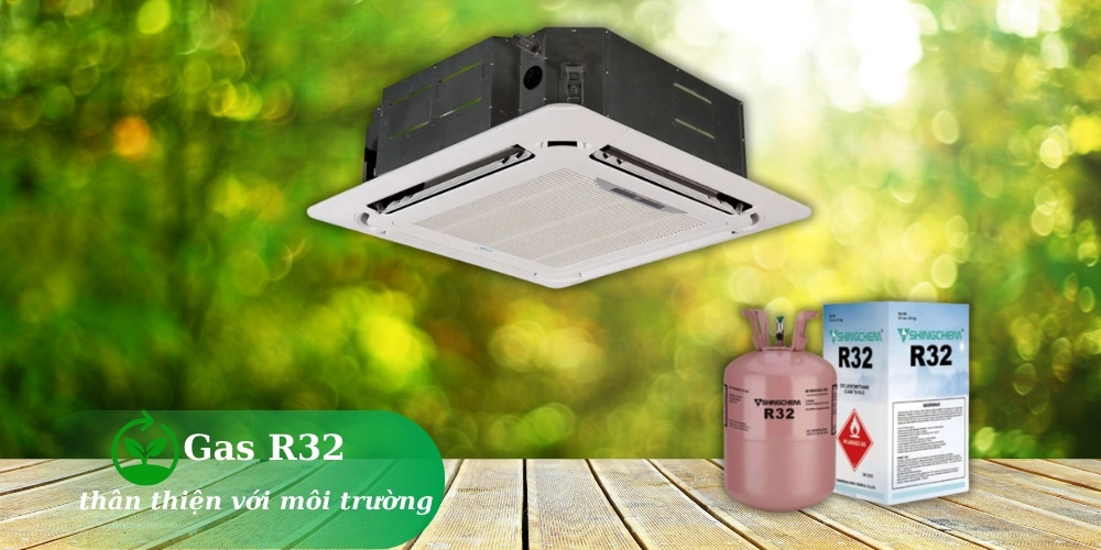 Máy Lạnh Âm Trần Midea 2.0 Hp MCD1-18CRN8 sử dụng loại gas R32