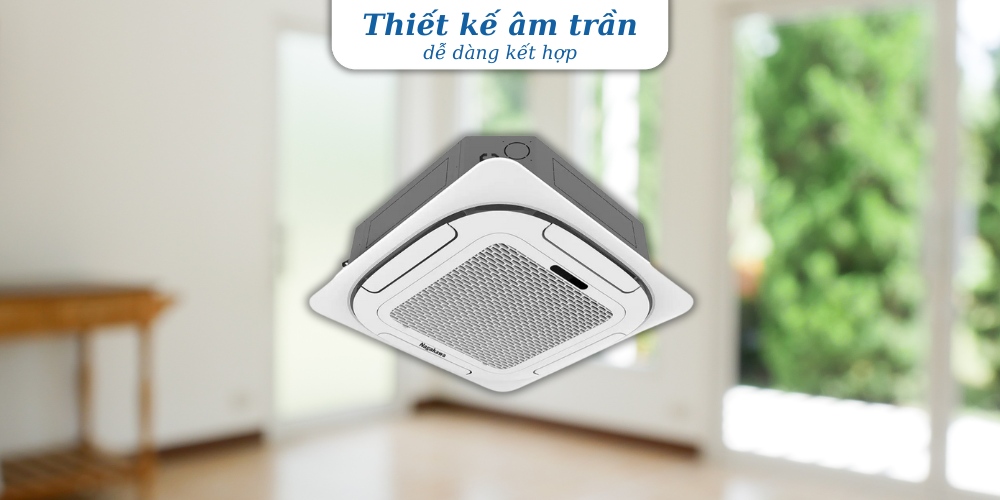 Máy lạnh âm trần Nagakawa NT-C18R1T20 sở hữu thiết kế hình vuông