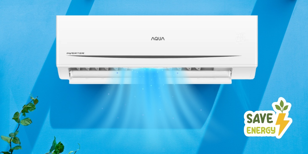 Máy Lạnh Aqua AQA-RV10ME với công nghệ Inverter tiết kiệm điện