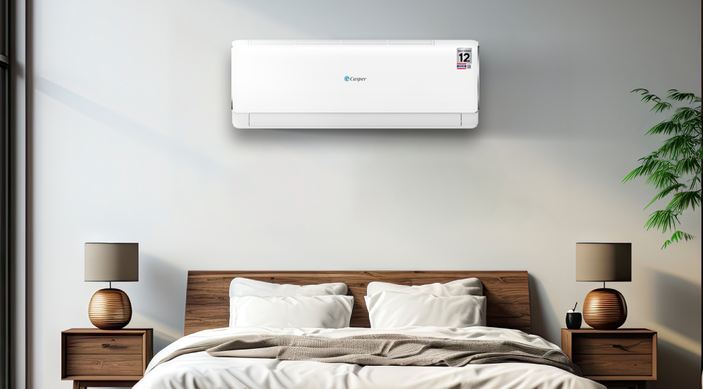 Máy lạnh Casper 2 HP phù hợp với không gian phòng rộng