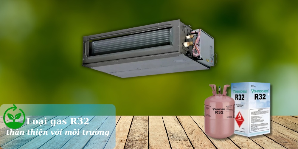 Máy Lạnh Giấu Trần Nối Ống Gió Aqua Inverter 3 Hp bảo vệ môi trường