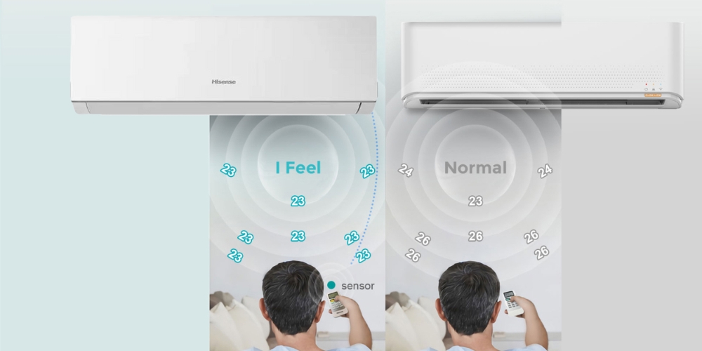 Máy Lạnh Hisense AS-12CR4RVEDJ01 với cảm biến nhiệt độ iFeel