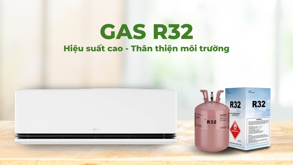 Gas R32 có hiệu suất làm lạnh cao