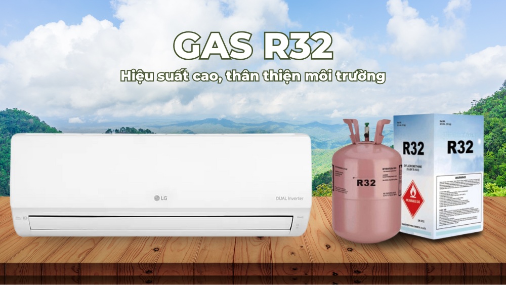 Máy lạnh sử dụng gas R32 hiệu suất cao