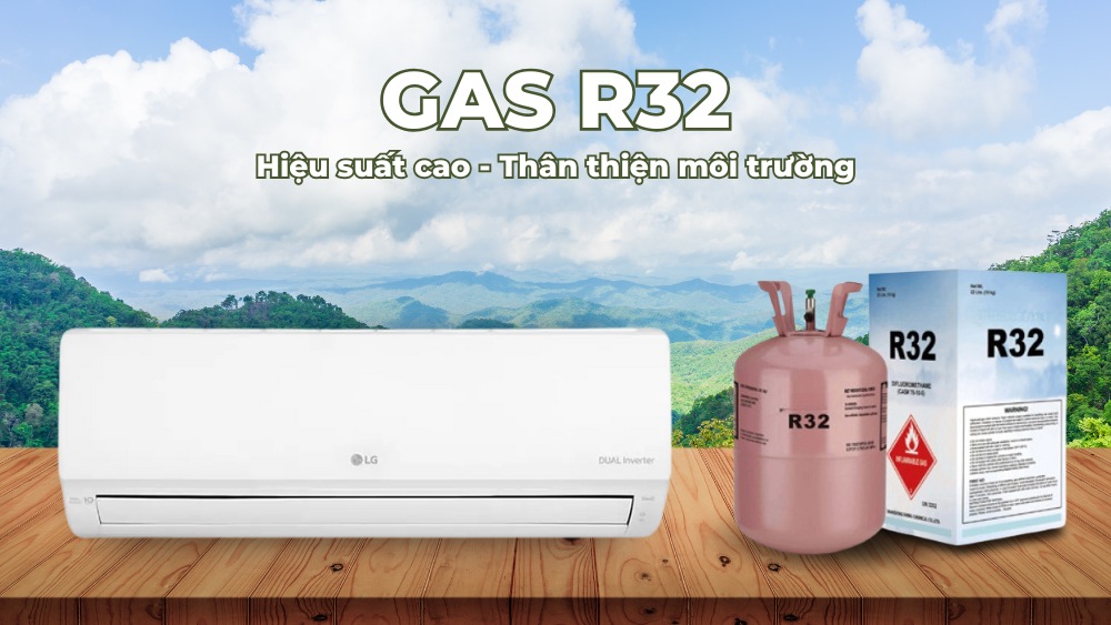 Gas R32 có hiệu suất làm lạnh cao