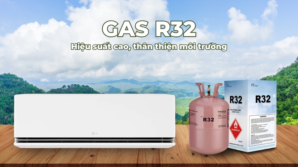 Gas R32 có hiệu suất cao, thân thiện môi trường